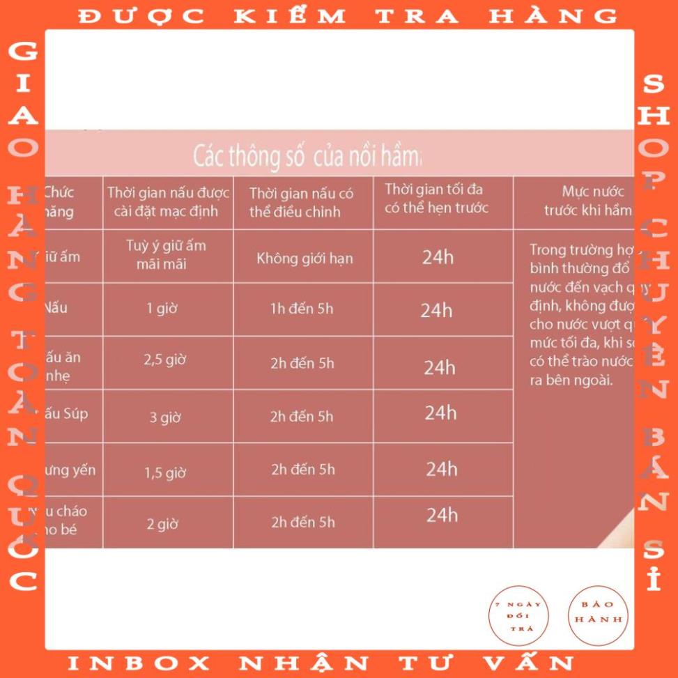 Nồi Nấu Cháo Chậm - Nồi Hầm Cách Thủy Dung Tích 1L, Lòng Nồi Bằng Sứ Giữ Nhiệt Tốt Hơn - Nồi Chưng Yến, Hầm Canh V125V