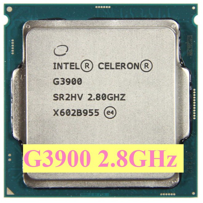 CPU Intel Celeron G3900 (2.80GHz, 2M, 2 Cores 2 Threads) - Đã Qua Sử Dụng, Không Kèm Fan