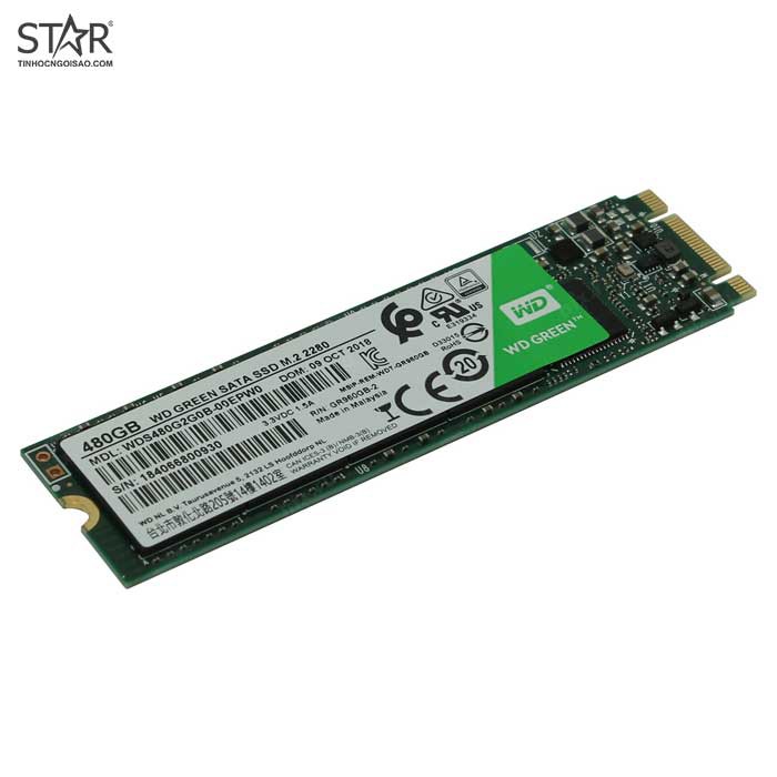 Ổ cứng SSD 120G, 240G, 480G Western Green M.2 Sata 6Gb/s TLC