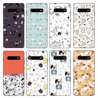 Ốp điện thoại in hình nhiều họa tiết đáng yêu cho điện thoại Samsung Galaxy S10 Plus / S10E