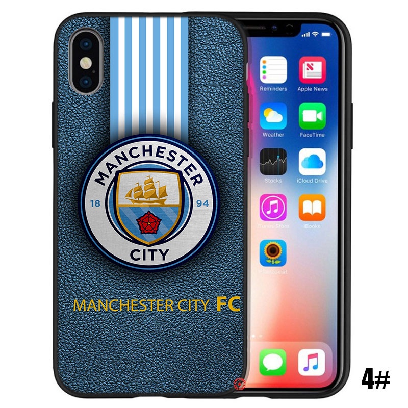Ốp điện thoại silicon dẻo in logo Manchester City cho IPHONE XS MAX XR 10 X 5 5S 6 6S 7 8 PLUS SFI59