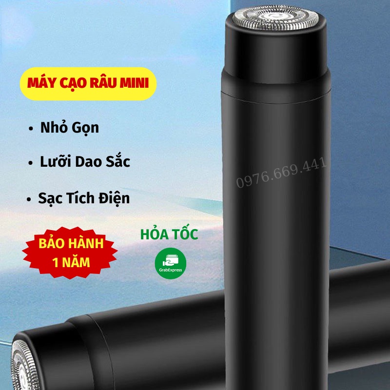 Máy Cạo Râu Đa Năng Máy Cạo Râu Mini Sạc Pin Siêu Bền Đầu Cạo Chống Nước Gia Dụng Thông Minh ASAKI