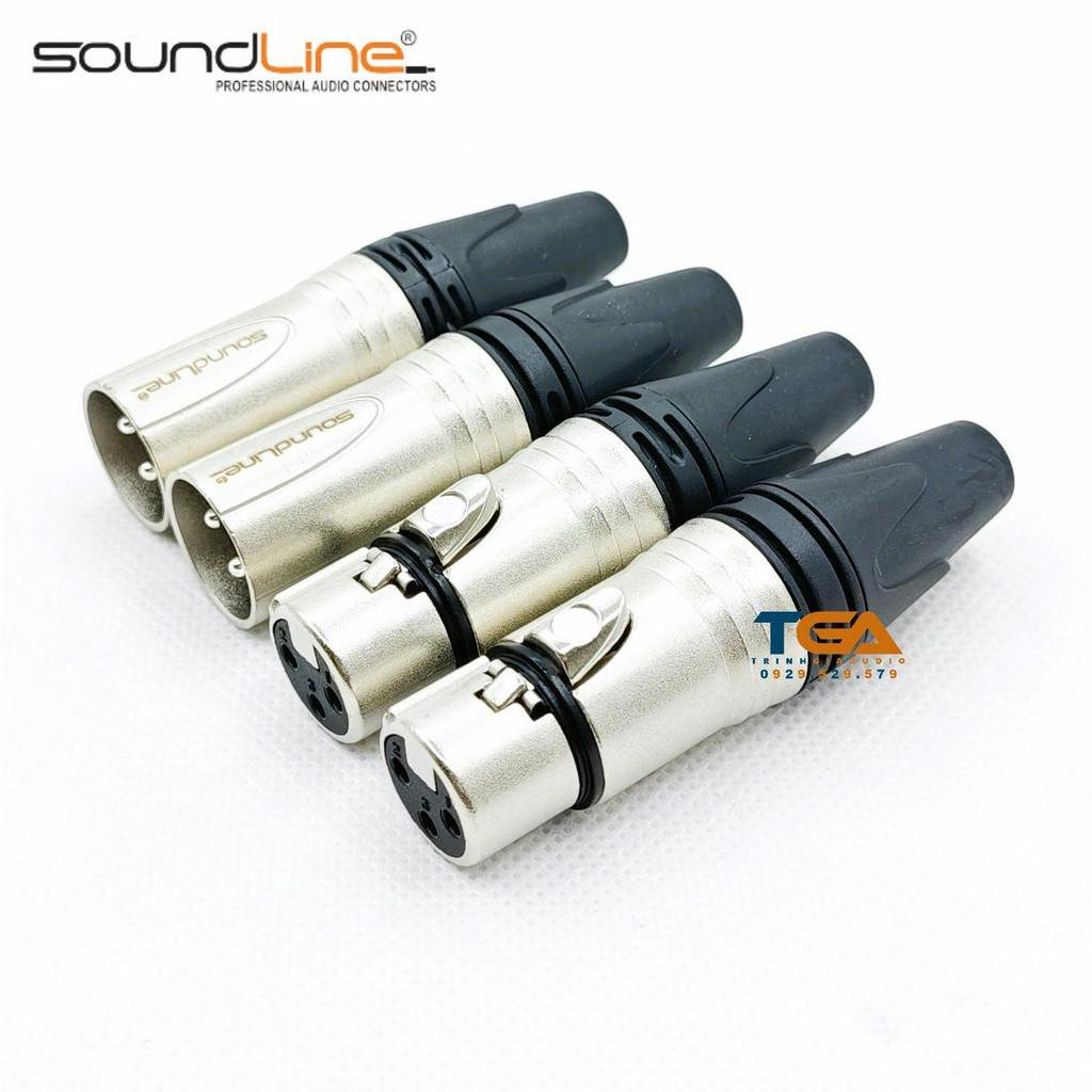 Jack rắc canon, xlr hàn dây, cắm microphone, chân niken.