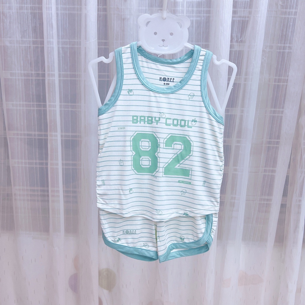 Bộ Ba Lỗ thể thao Bamboo cho bé từ 6 tháng đến 18 tháng