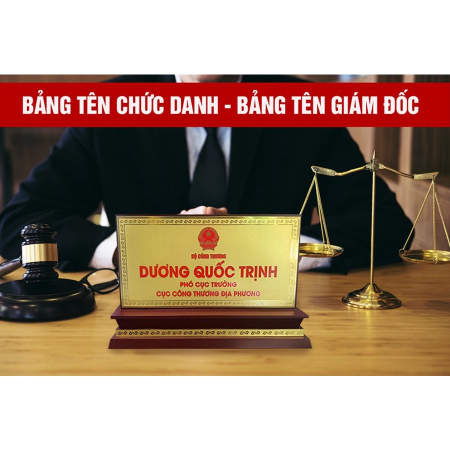 In Biển Tên Chức Danh Theo Yêu Cầu