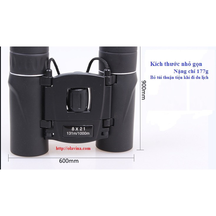 Ống nhòm du lịch Binoculars mini 8 x 21cm