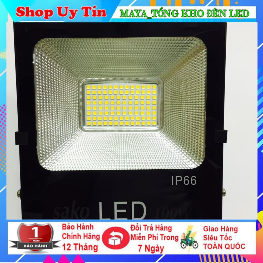 Đèn pha led nhiều mắt siêu sáng 150w, đèn pha led cao áp chiếu biển quảng cáo, sân vườn ngoài trời cao cấp