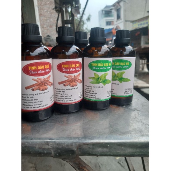 tinh dầu nguyên chất chọn mùi sả, quế, bạc hà, lý, cà phê, nhài, lavender...100ml thơm lừng xông phòng khử mùi