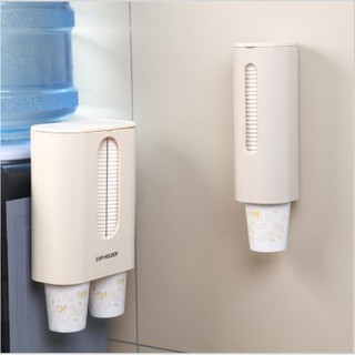 Giá đựng cốc giấy gắn tường thông minh, khay rút cốc giấy văn phòng tiện ích