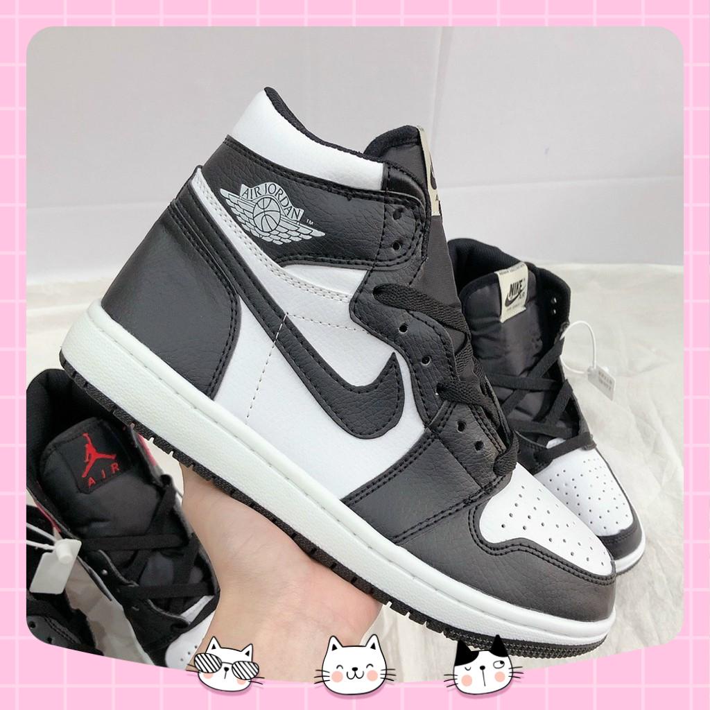 Giày JORDAN PANDA 1;1 , giày jordan đen trắng, giày jd Cổ Cao Nam Nữ Hot Trend 2021