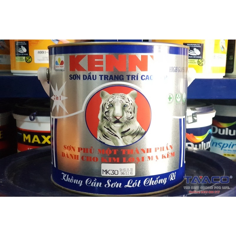 SƠN DẦU 1K KHÔNG CẦN SƠN LÓT CHỐNG RỈ, SƠN MẠ KẼM, SƠN TOLE, KIM LOẠI, BỀN MÀU, NHANH KHÔ...