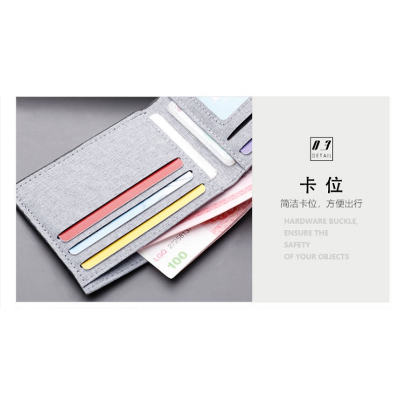 LEGILIMENS Ví Nam Vải Bố Ngắn Ví Sức Chứa Lớn Thường Ngày Cá Tính