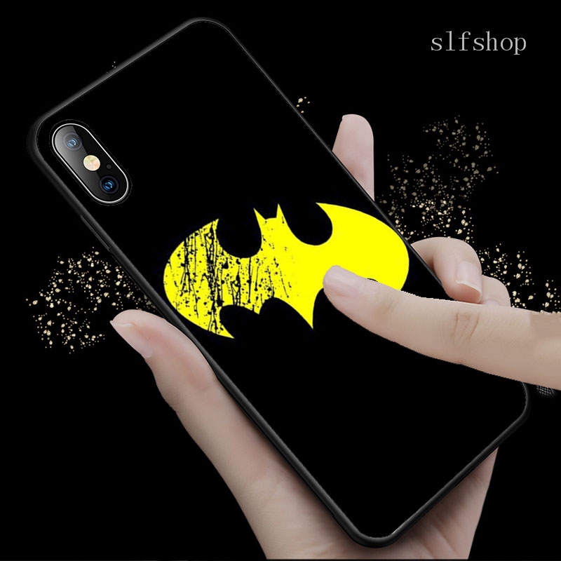 Ốp Điện Thoại Mềm In Logo Batman Cho Samsung Galaxy S5 S6 S7 Edge S8 S9 Plus