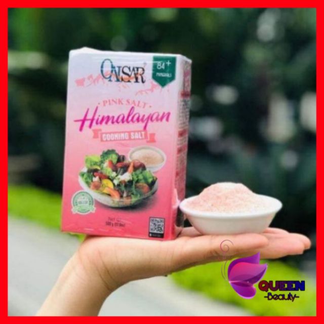 Muối hồng Himalaya Qaisar (2 hộp)- Muối hồng Qaisar 1kg