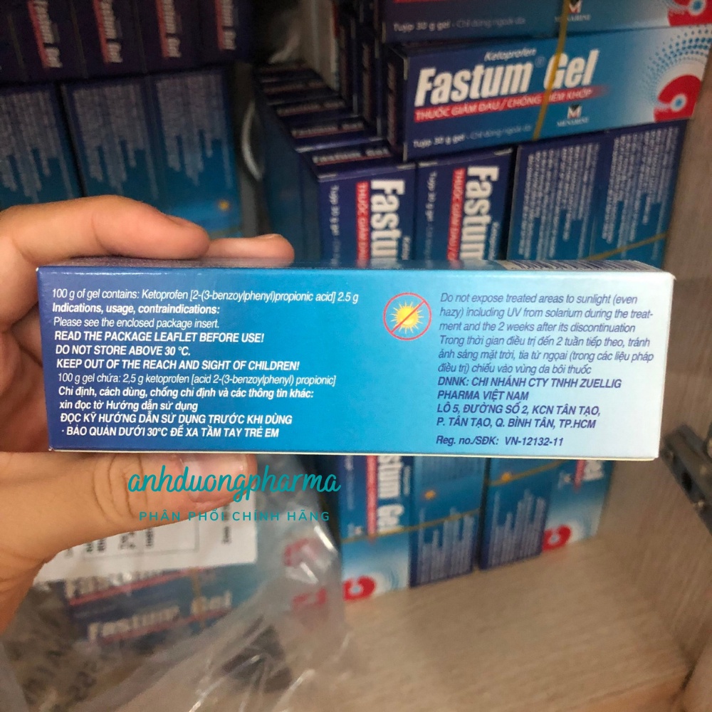 Kem Bôi Giảm Đau Cơ Xương Khớp Fastum Gel 30g
