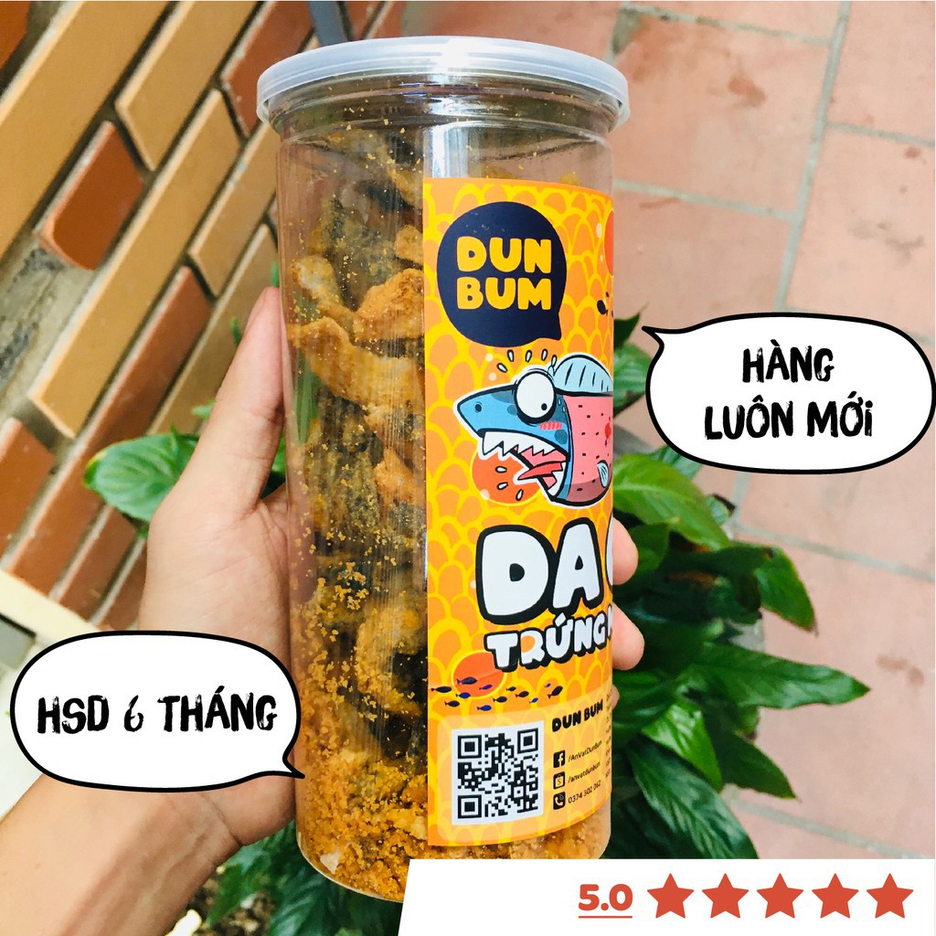 [Mã 77FMCGSALE1 giảm 10% đơn 250K] Da cá trứng muối DumBum 250g đồ ăn vặt Sài Gòn vừa ngon vừa rẻ | BigBuy360 - bigbuy360.vn