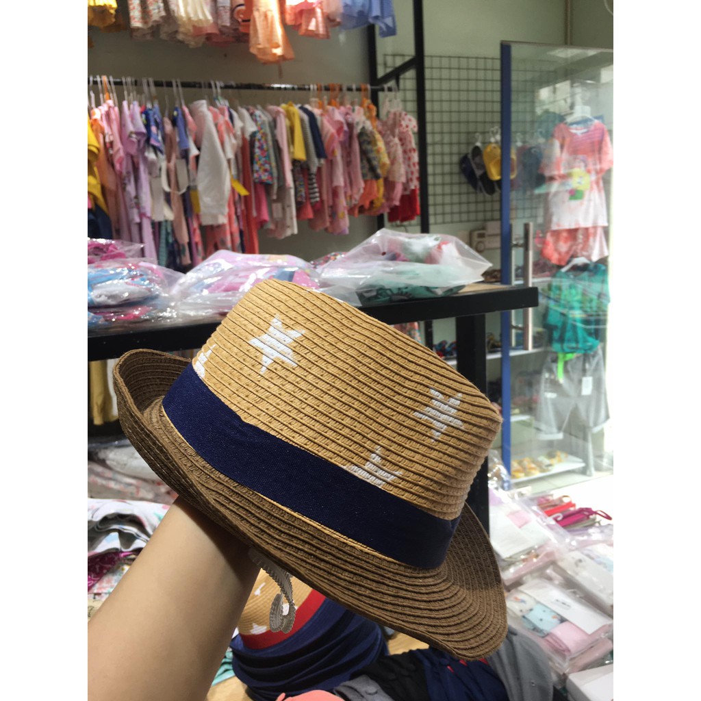 Mũ cói xuất dư HM cho bé
