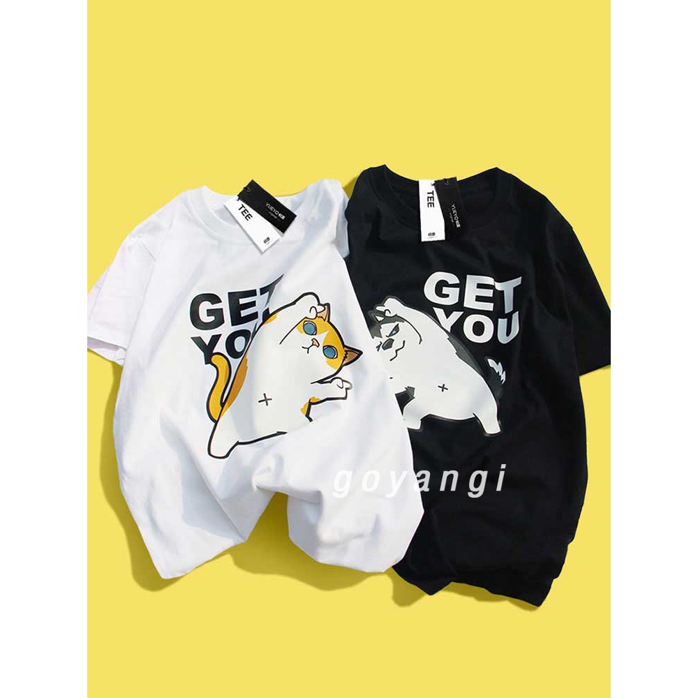 Áo thun tay lỡ goyangi GetYou Tee unisex nam nữ dáng rộng oversize phong cách Hàn Quốc