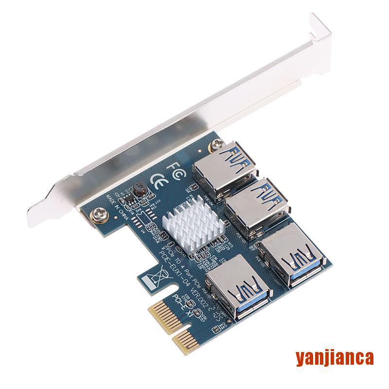 Bảng Mạch Pci-E 1 / 4 Pci-Express Slot 1x Sang 16x Usb 3.0 Chuyên Dụng Cho Xe Hơi