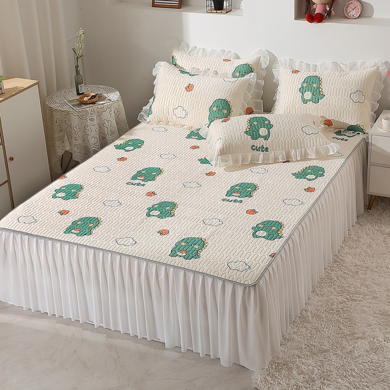 Chiếu điều hoà cao su phủ bèo ren công chúa xinh xắn