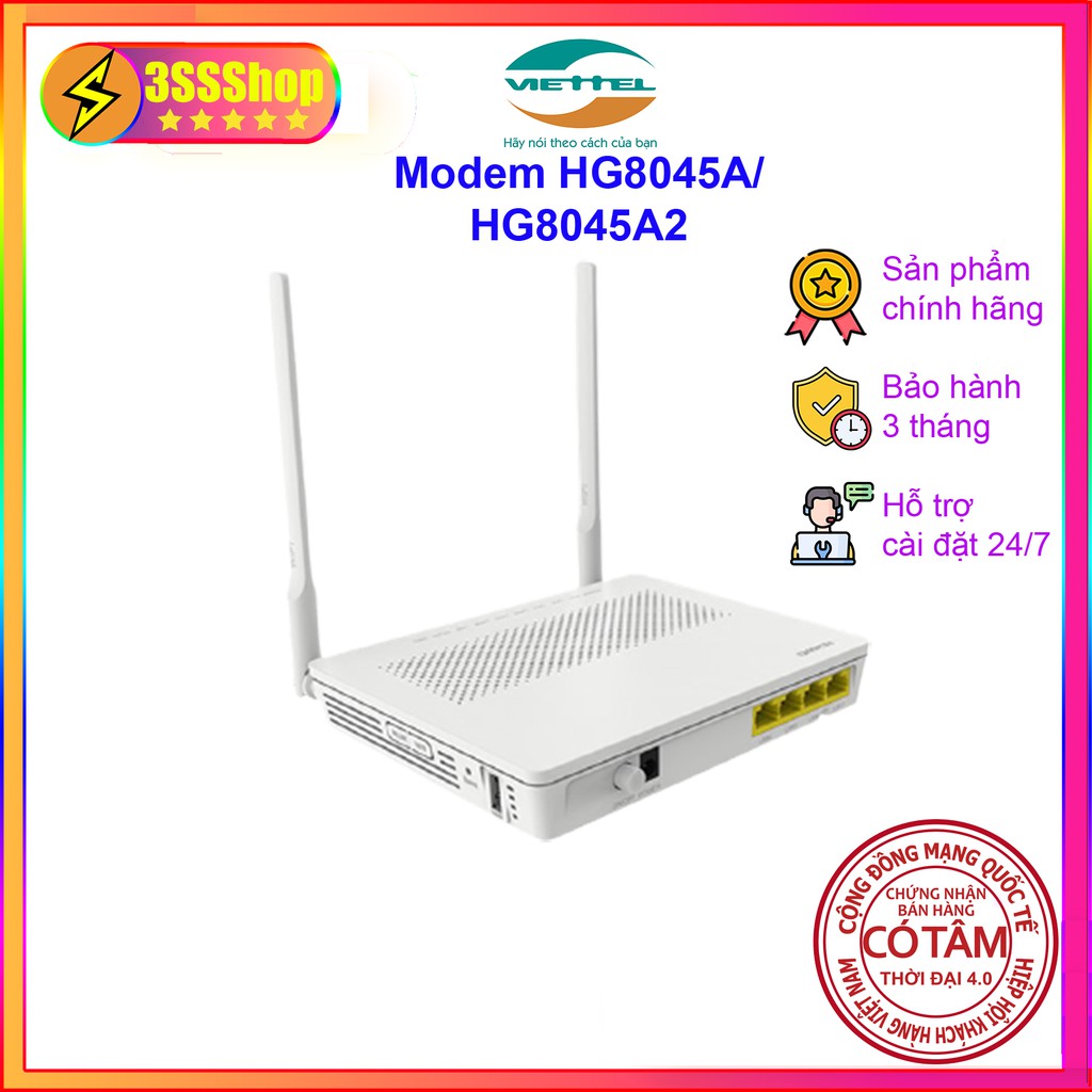 Modem phát WiFi Viettel HG8045A và HG8045A2 hàng chính hãng đã qua sử dụng