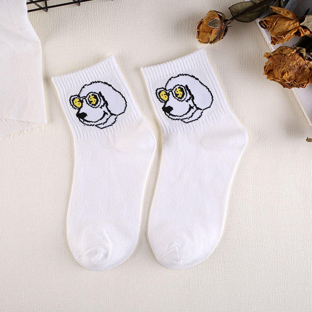 Đôi Vớ Cotton In Hình Động Vật Dễ Thương Dành Cho Nữ