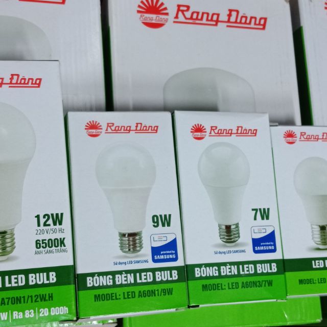 Bóng đèn Led Búp 12w-3w Rạng Đông chíp Led Samsung