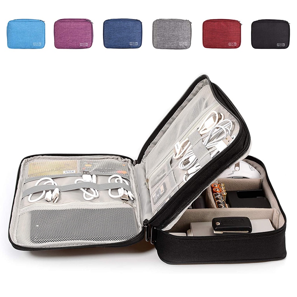 Túi Đựng Phụ Kiện Điện Tử / Dây Cáp / Sạc Dự Phòng Tiện Dụng Mang Theo Du Lịch