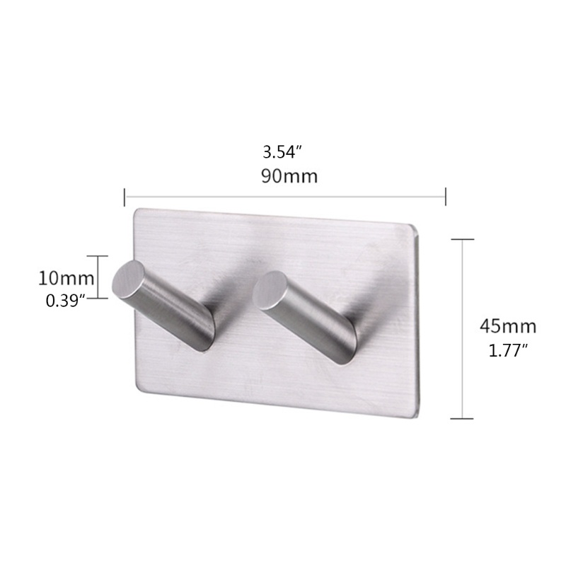 Móc Treo Đồ Bằng Thép Không Gỉ Dán Tường Chịu Được Sức Nặng Không Cần Đục Lỗ Cho Nhà Bếp Nhà Tắm