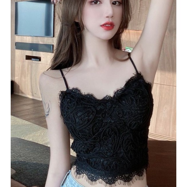 Áo Bra ren mềm dây thừng nổi 1717 FreeSize&lt;55kg