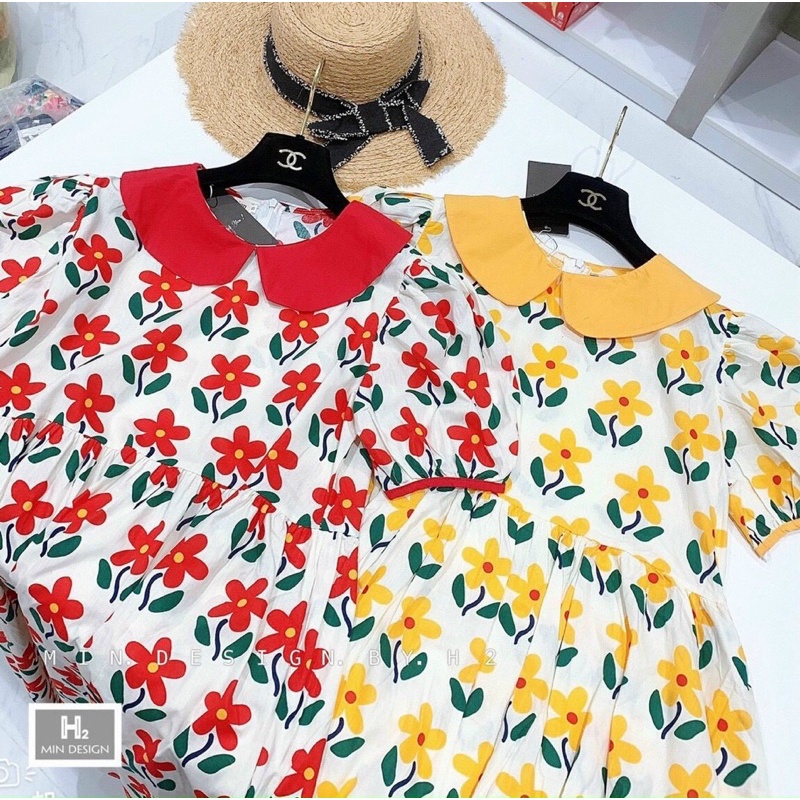 vải thô cotton hoa đơn săc siêu đẹp may váy,áo xuân hè