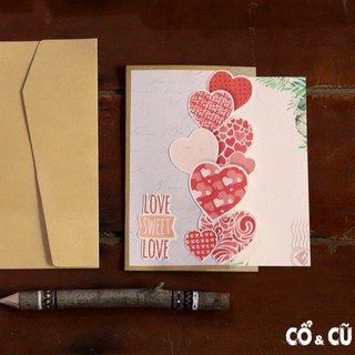 Thiệp Valentine Handmade Lãng Mạn Tặng Người Yêu