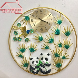 Đồng Hồ Treo Tường Ngôi Nhà Gấu Trúc TP-065 (Hàng Chính Hãng Loại 1)