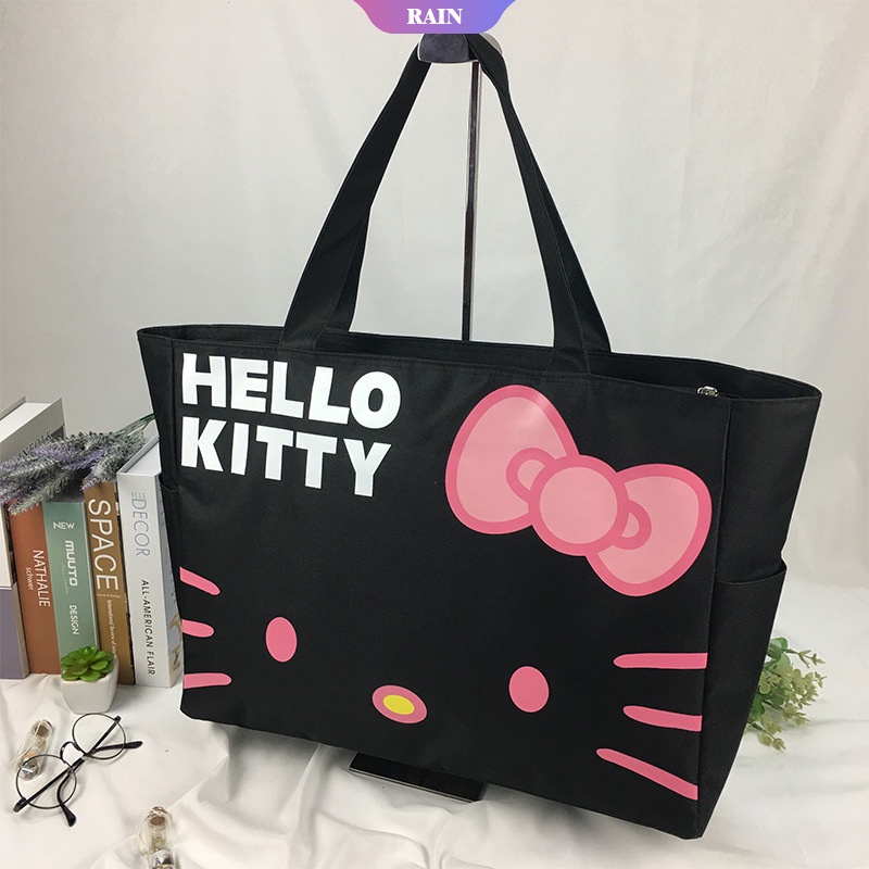 Túi vải Cỡ Lớn Chống Nước In Họa Tiết Hello Kitty Dễ Thương Cho Nữ