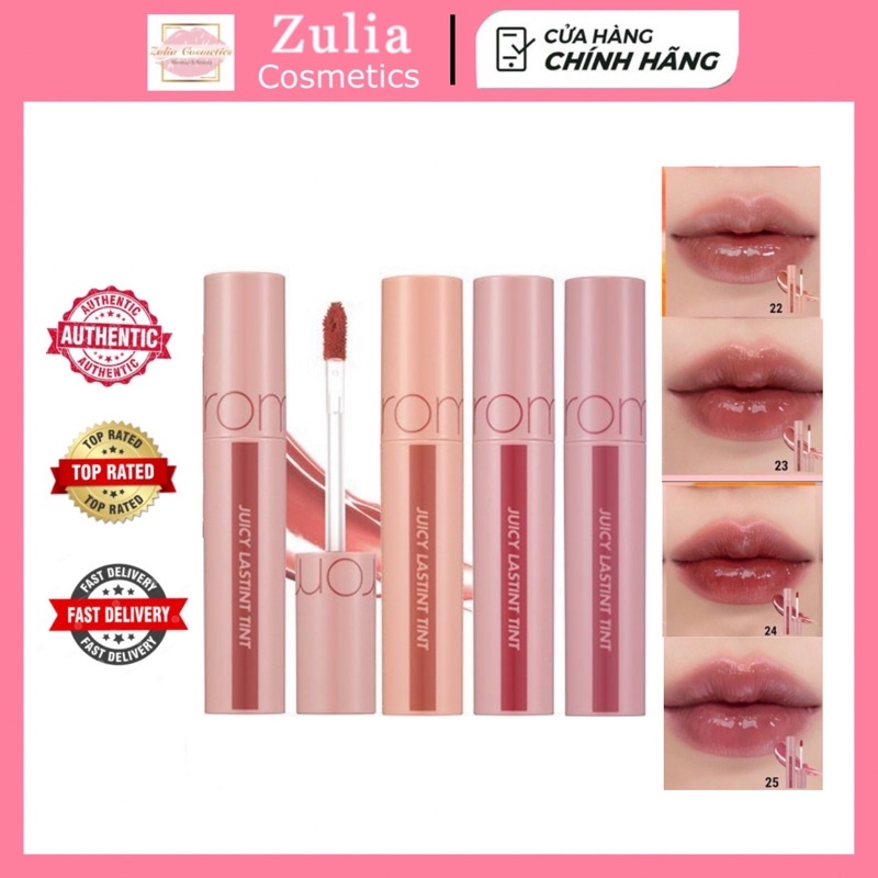 [NEW][Màu mới 2225] Son Tint Romand Juicy Lasting Tint bóng lỳ