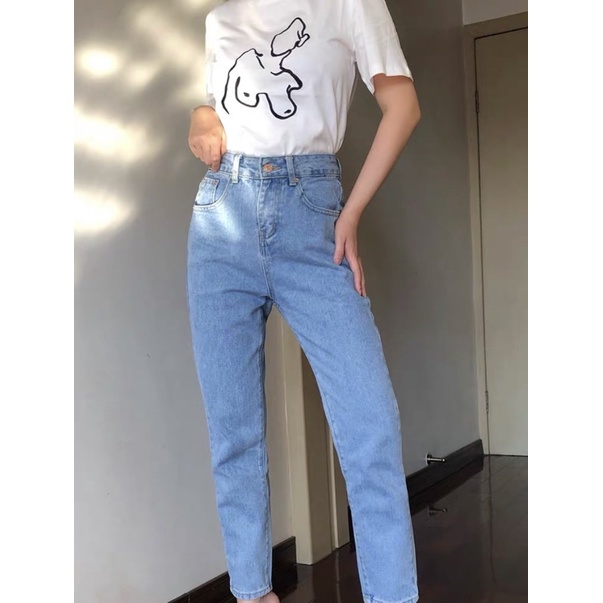 Quần Baggy Jeans Xanh Nhạt