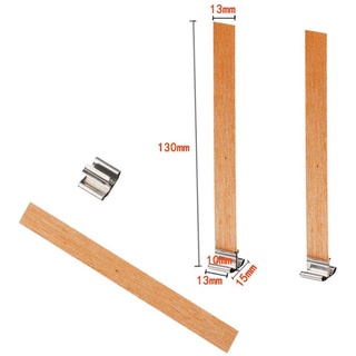 Bấc gỗ kèm đế sắt làm nến thơm ( đọc kỹ mô tả) combo 5cái