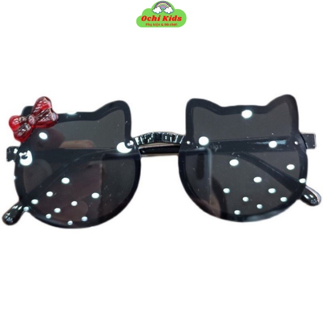 Kính trẻ em chống nắng, kính mát bé gái hình tai mèo đáng yêu cho bé Ochi Kids