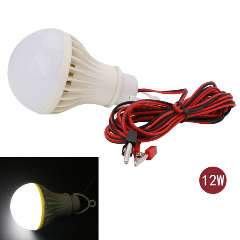 Đèn Led Câu Cá 1x3w 5w 7w 9w 12w Có Kẹp Cá Sấu 1.2m / 3m Dc 12v