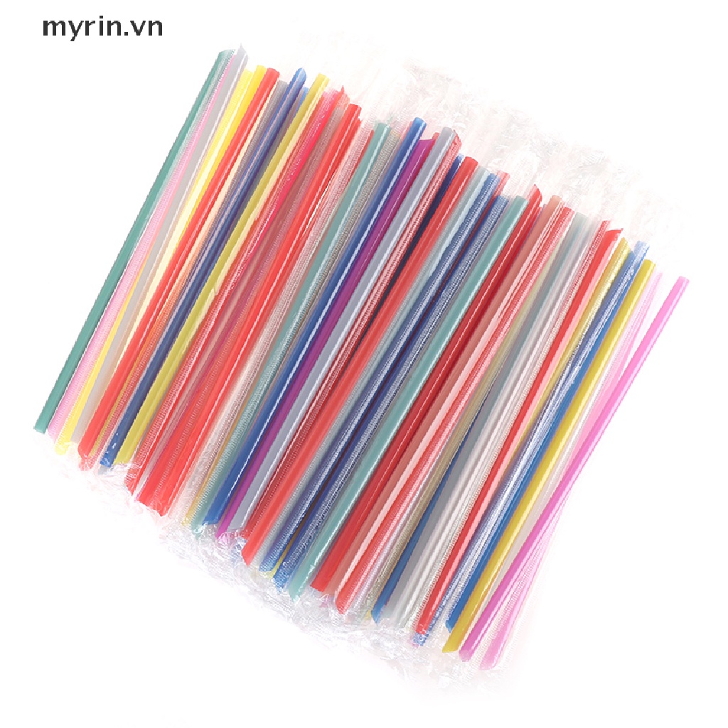 Set 100 Ống Hút Nhựa Pp Màu Trong Suốt Dùng Cho Các Bữa Tiệc