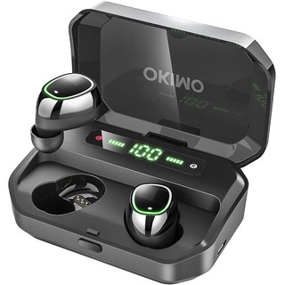 Tai nghe True Wireless OKIMO 3500mAh IPX7 Chống nước hoàn toàn Tai nghe Bluetooth Màn hình LED Tai nghe không dây Hi-Fi