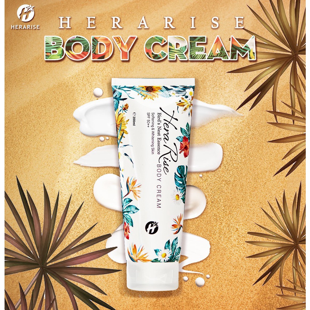 Kem dưỡng da Body chống nắng nâng tông da tinh chất Yến Đảo 200ML  - Herarise Body Cream 50SPF++
