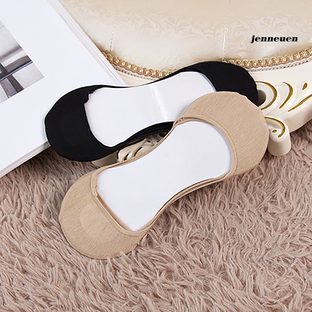 Vớ Mỏng Màu Trơn Chống Trượt Thời Trang Mùa Hè Cho Nữ