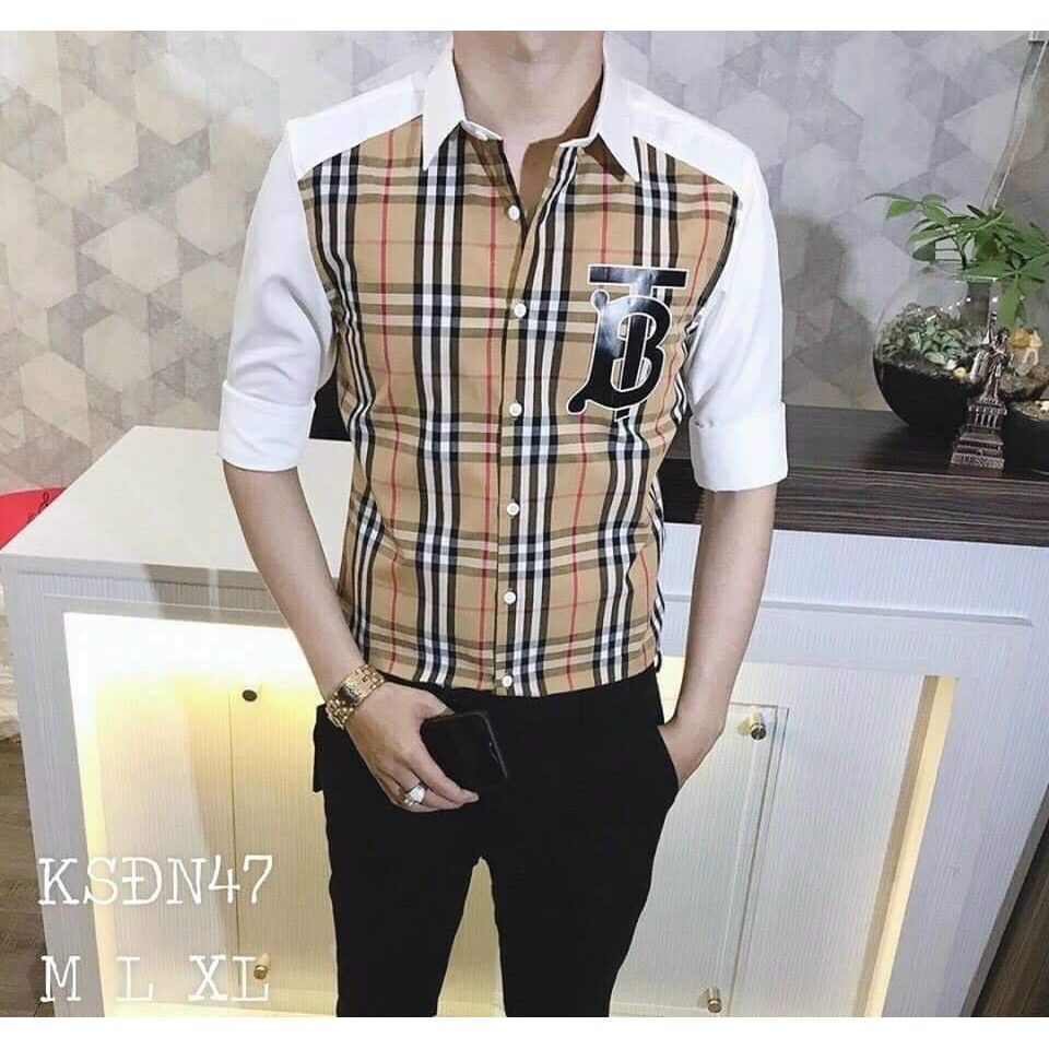Áo sơ mi nam dài tay 2 màu họa tiết kiểu BBR đẹp mẫu mới nhất AHFASHION | BigBuy360 - bigbuy360.vn