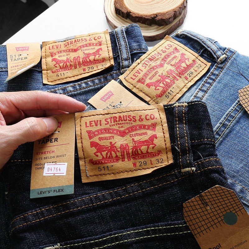 Quần Short Jean Nam levi.s 2 màu thời trang cambodia- jean co giản Hải An Jeans