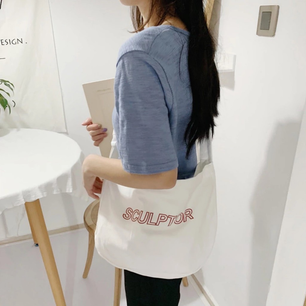 Túi đeo chéo vải canvas Sculptor phong cách unisex hiện đại | BigBuy360 - bigbuy360.vn
