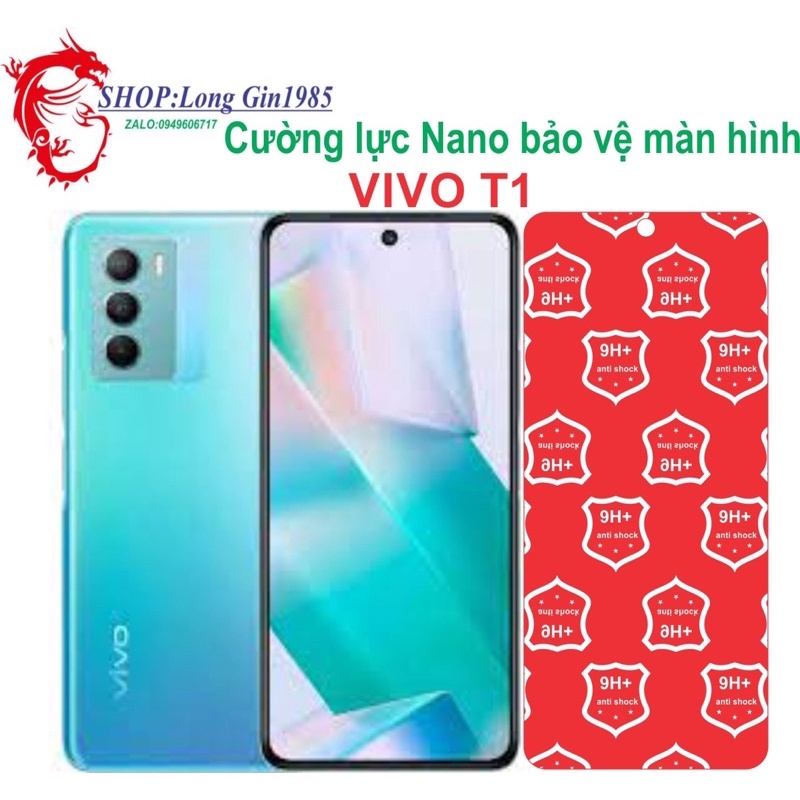 Vivo T1 Cường lực Nano chống va đập chống trầy xước tốt