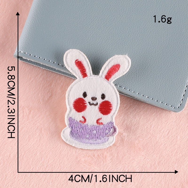 Miếng Dán Vải Thêu Tự Dính Họa Tiết Hoạt Hình Dễ Thương Dùng Trang Trí Túi Xách