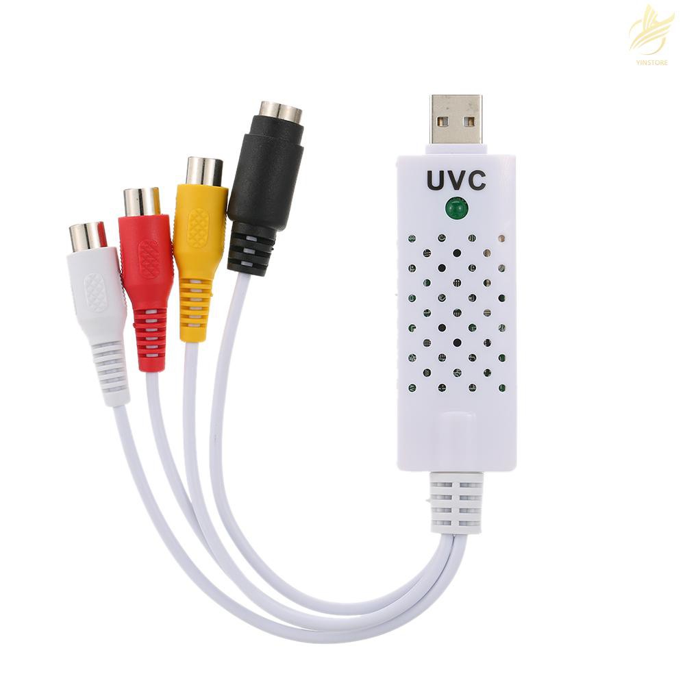 Card tiếp hợp ghi hình thu âm USB 2.0 DVR kết nối camera an ninh dành cho máy tính PC/laptop