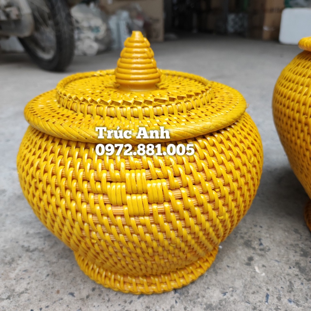 Giỏ ủ , giỏ đựng tích bằng mây CAO CẤP